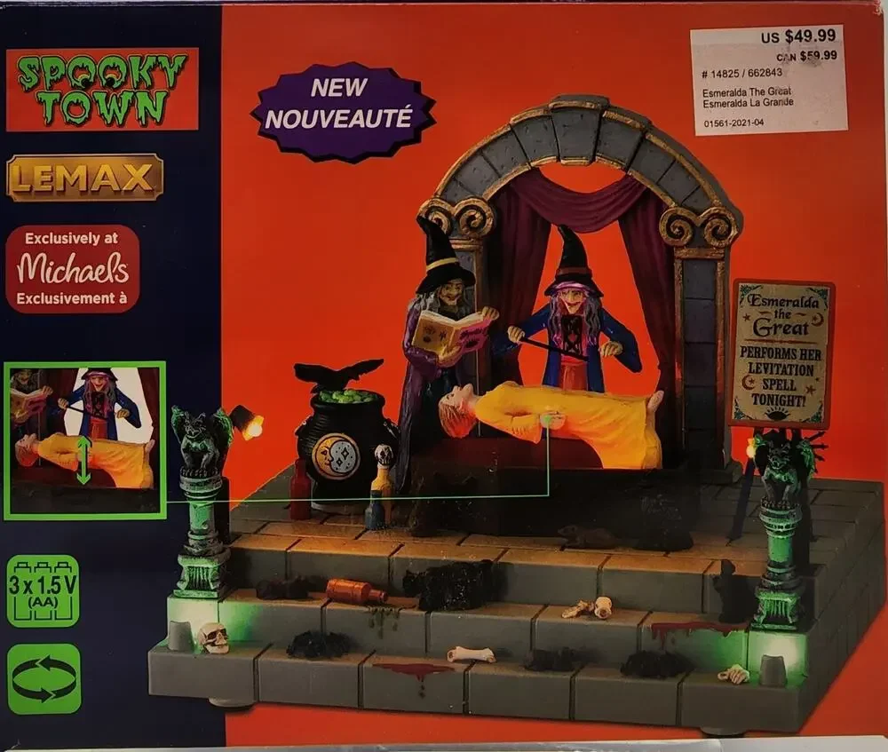 Lemax Spooky Town 2021 Esmeralda The Great Lighted Table Accent Halloween #14825
